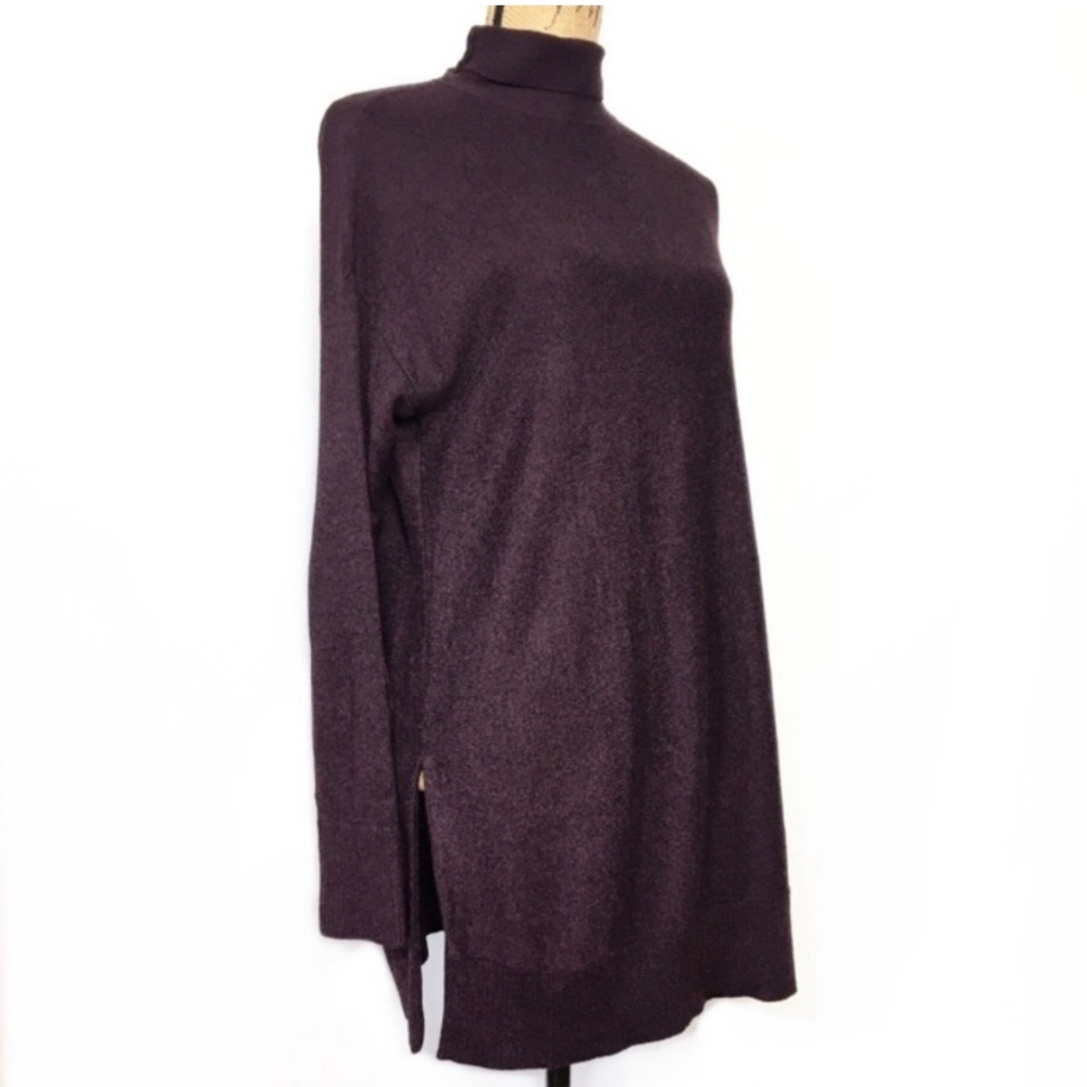 LOFT Women's Dark Purple Turtleneck Sweater XS